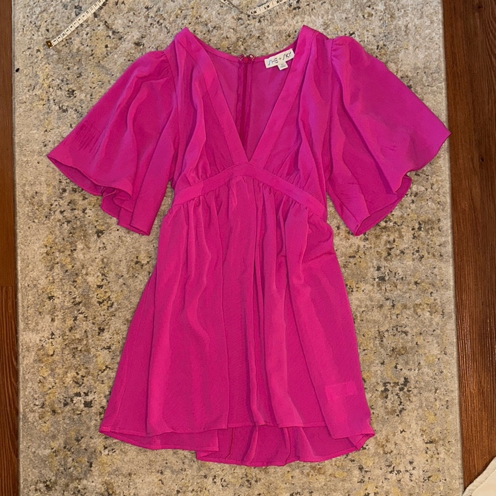 SHE + SKY Pink Boutique Dress